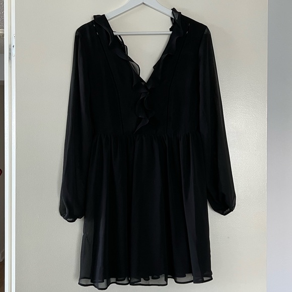 Black Midi Dress - Express - Size S - Picture 1 of 3